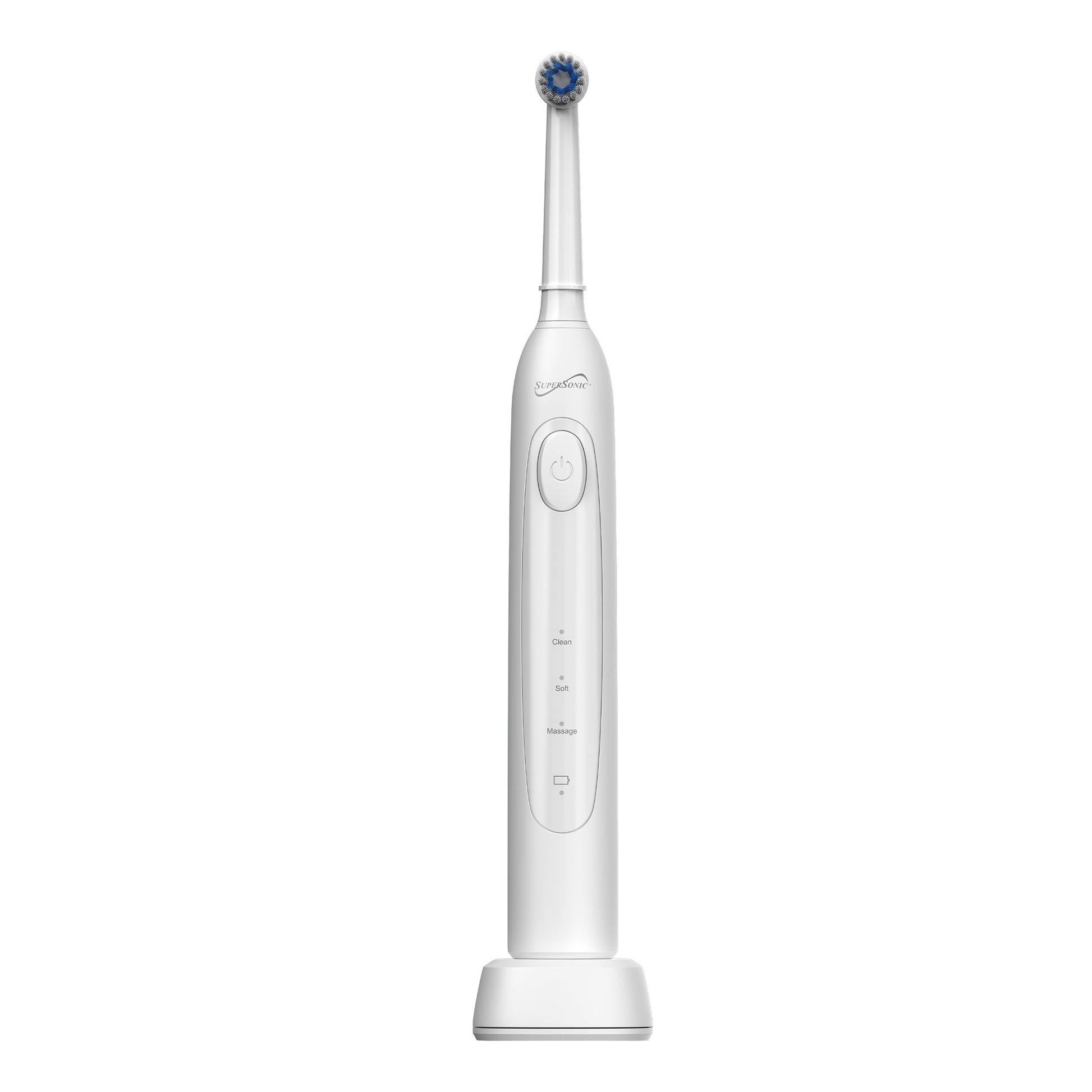 SuperSonic Sonic Zoom+ Wireless Rechargeable Toothbrush in White