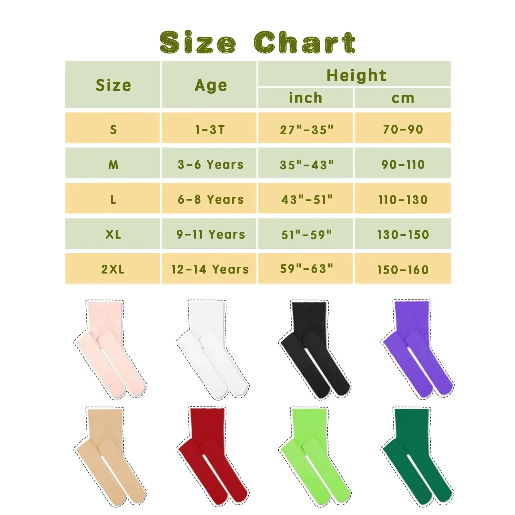 THMEVOK Ballet Tights for Girls | Ultra Soft & Elastic Footed Dance Tights for Toddler Girls