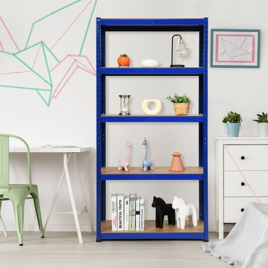 72 Inch Storage Shelf Steel Metal 5 Levels Adjustable Shelves