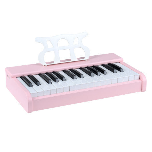 Kids Piano Keyboard 30 Keys Digital Piano with Music Stand for 3+ Years Old Beginners-Black