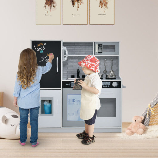Toddler Pretend Play Kitchen for Boys and Girls 3-6 Years Old-Pink
