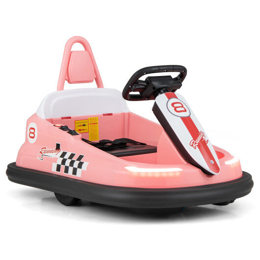 6V kids Ride-on Bumper Car with 360 Spinning and Dual Motors-Green