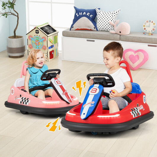 6V kids Ride-on Bumper Car with 360 Spinning and Dual Motors-Green
