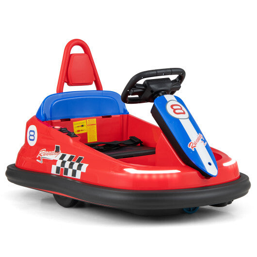 6V kids Ride-on Bumper Car with 360 Spinning and Dual Motors-Green