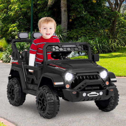 12V Electric Kids Ride on Truck with Remote Control and Music-Pink