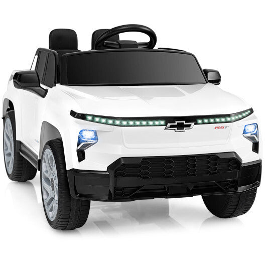 12V Ride on Car Truck Licensed Chevrolet with Remote Control Gift for 3+-Black