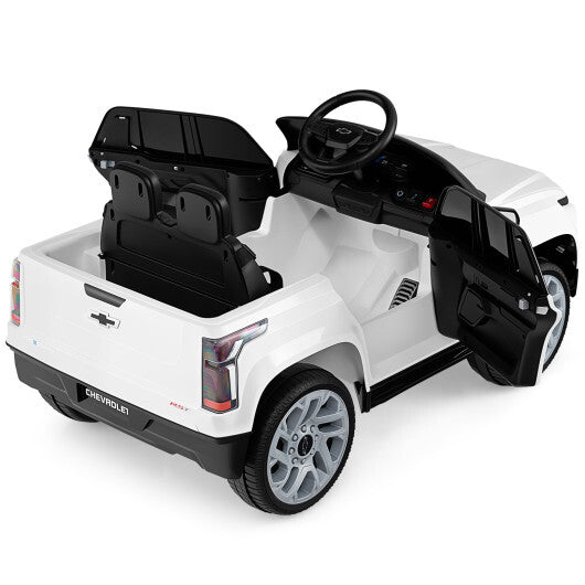 12V Ride on Car Truck Licensed Chevrolet with Remote Control Gift for 3+-Black