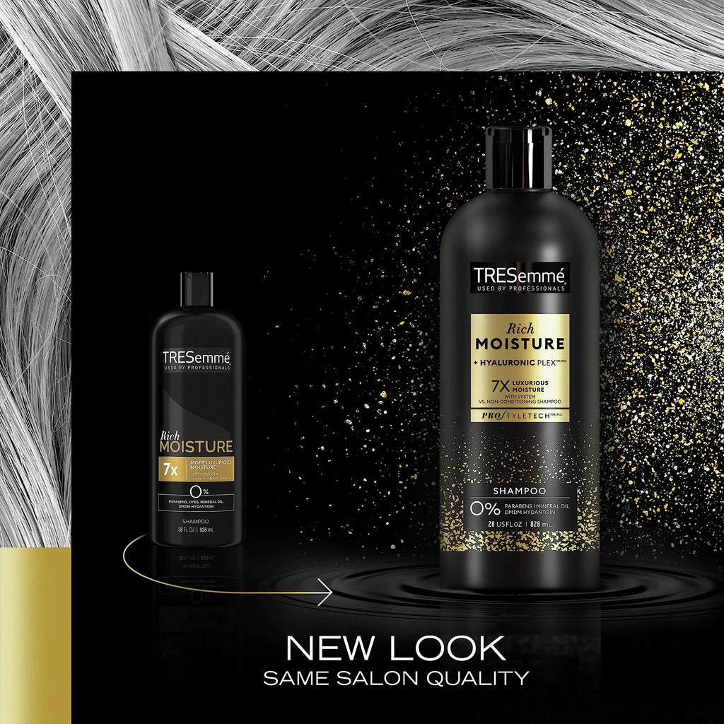TRESemmé Moisture Rich Shampoo 3 Count – Hydration for Dry Hair