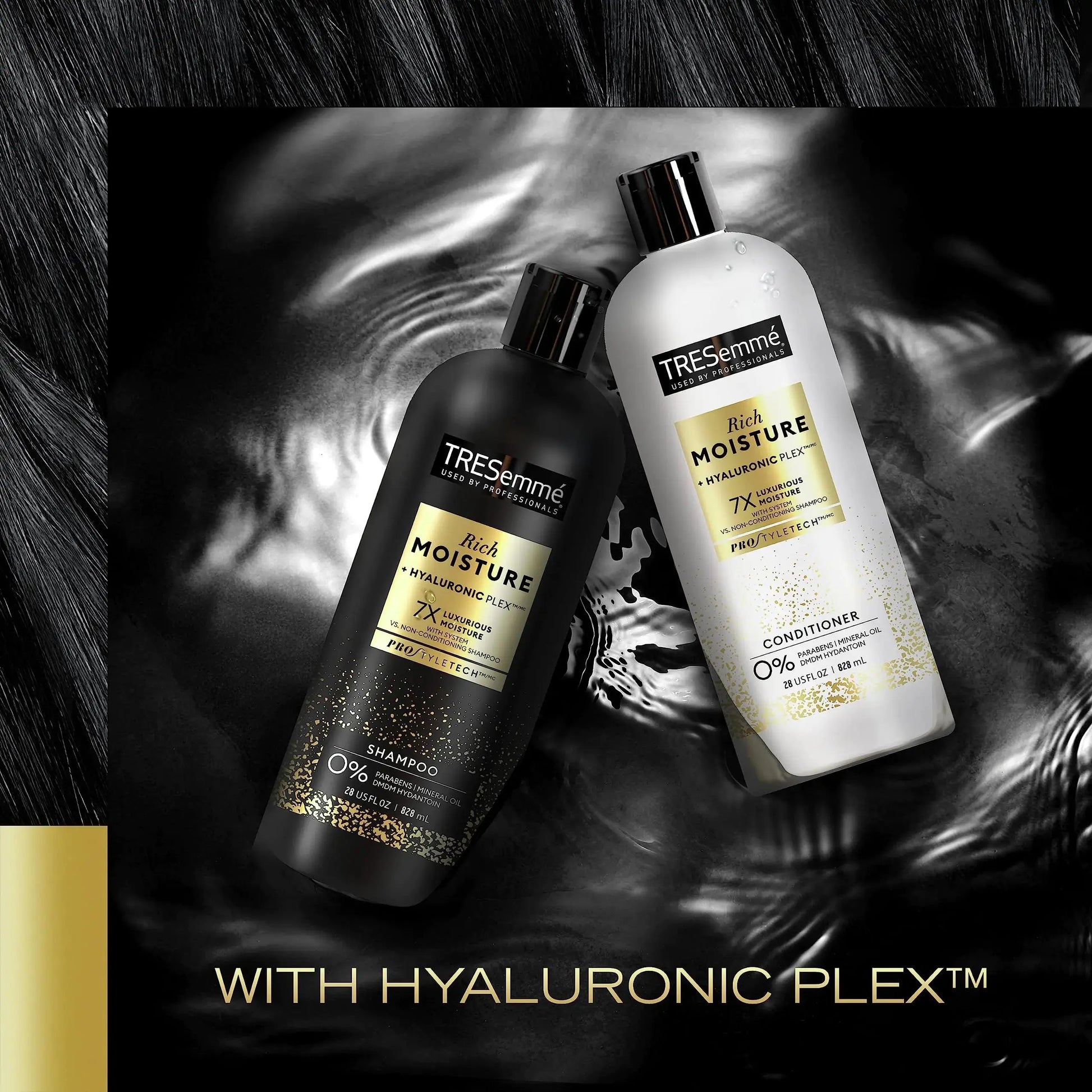 TRESemmé Moisture Rich Shampoo 3 Count – Hydration for Dry Hair