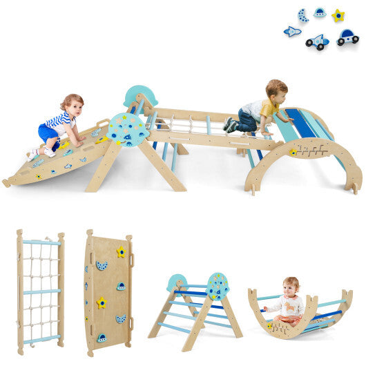Triangle Set 8-in-1 Foldable Baby Climbing Toys Unicorn Theme