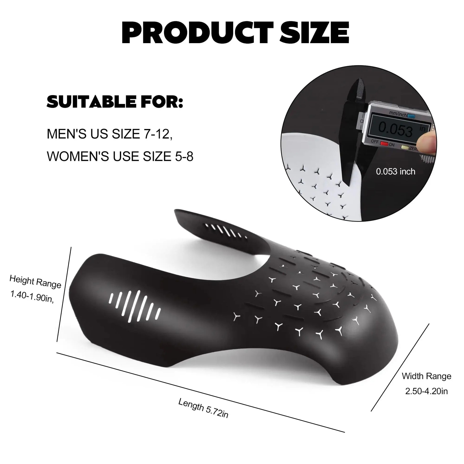 TUPEED 6 Pairs Shoe Boot Crease Preventers - Anti-Wrinkle Shoe Protectors Shoe Guards