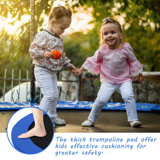 8 Feet Trampoline Spring Safety Cover without Holes-Multicolor