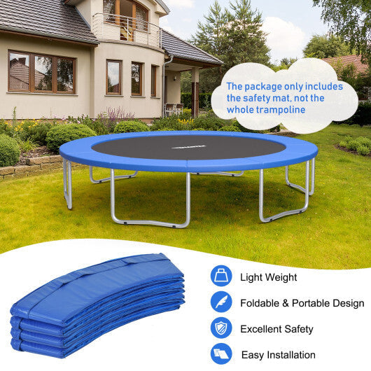 8 Feet Trampoline Spring Safety Cover without Holes-Multicolor