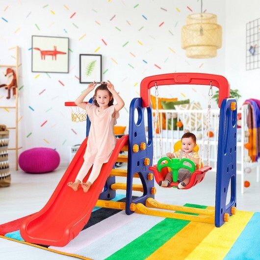3-in-1 Junior Children Climber Slide Playset