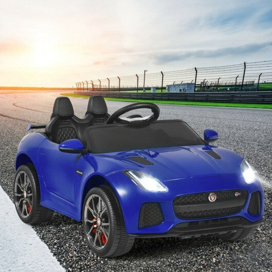 12V Jaguar F-Type SVR Licensed Kids Ride On Car-Pink