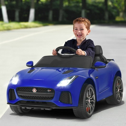 12V Jaguar F-Type SVR Licensed Kids Ride On Car-Pink