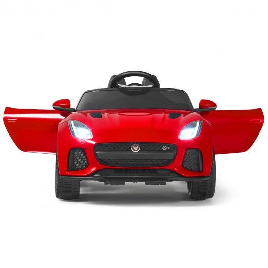 12V Jaguar F-Type SVR Licensed Kids Ride On Car-Pink