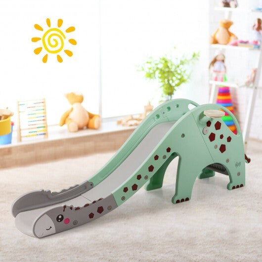 3-in-1 Kids Climber Slide Play Set with Basketball Hoop-Yellow