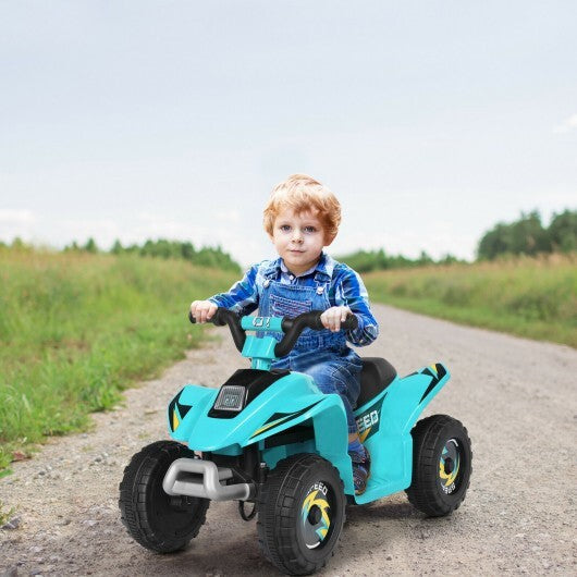 6V Kids Electric ATV 4 Wheels Ride-On Toy -Blue