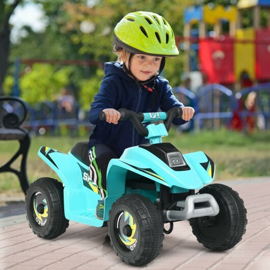 6V Kids Electric ATV 4 Wheels Ride-On Toy -Blue