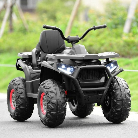 12 V Kids Electric 4-Wheeler ATV Quad with MP3 and LED Lights-Red