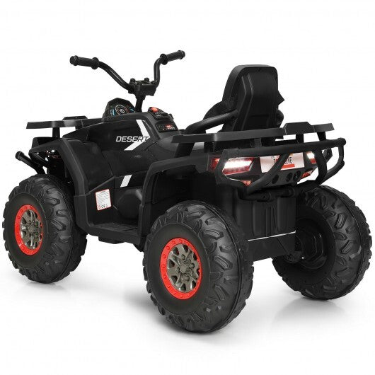 12 V Kids Electric 4-Wheeler ATV Quad with MP3 and LED Lights-Red