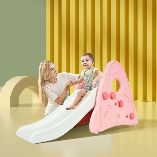 Freestanding Baby Slide Indoor First Play Climber Slide Set for Boys Girls -Gray