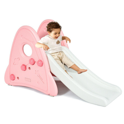 Freestanding Baby Slide Indoor First Play Climber Slide Set for Boys Girls -Gray