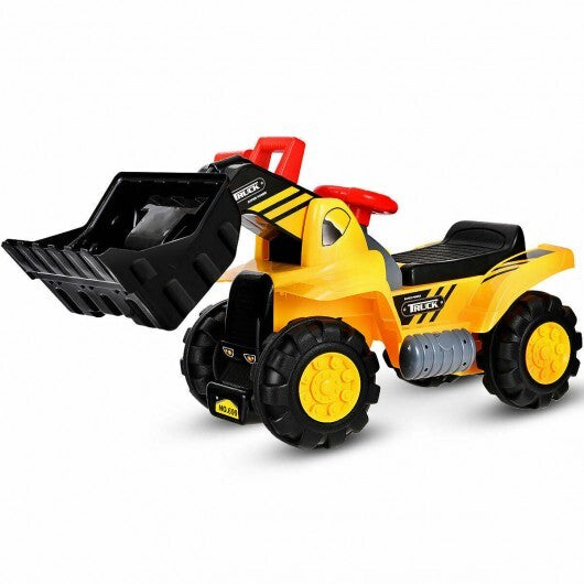 Kids Ride On Bulldozer Toy Play Truck with Adjustable Bucket Aged 3+ Years Old