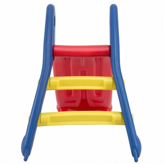 2 Step Children Folding Plastic Slide  - Color: Red