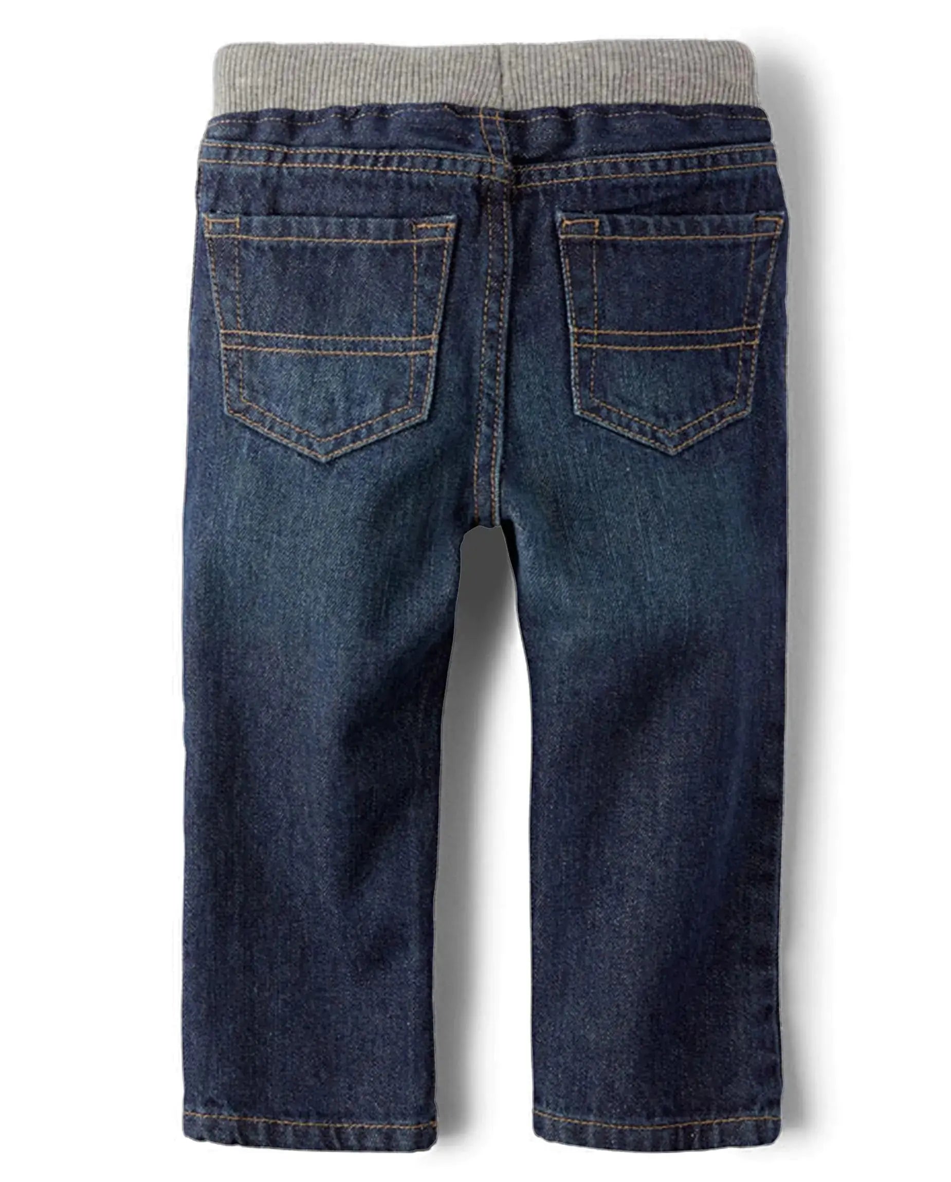 The Children's Place Boys Baby and Toddler Pull on Straight Jeans 3T Liberty Blue