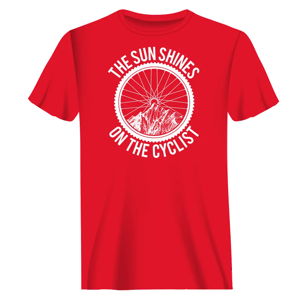 The Sun Shine On The Cyclist T-Shirt for Men