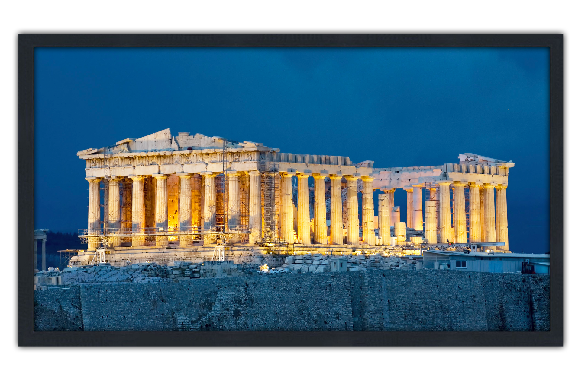 Professionally Framed The Acropolis Athens Greece High-Resolution Panoramic Photo 12x22 Wall Art