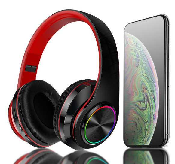 The Perfect Part Super Bass Bluetooth Headphones LED Light