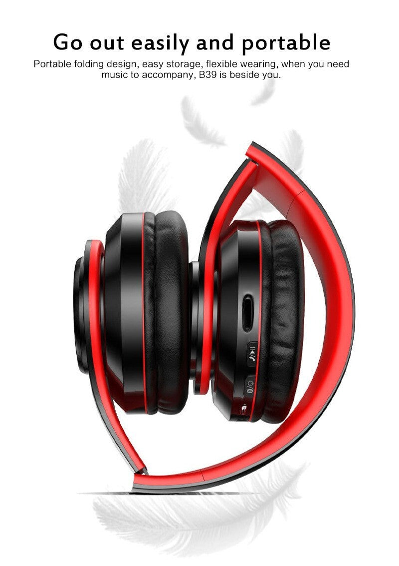 The Perfect Part Super Bass Bluetooth Headphones LED Light