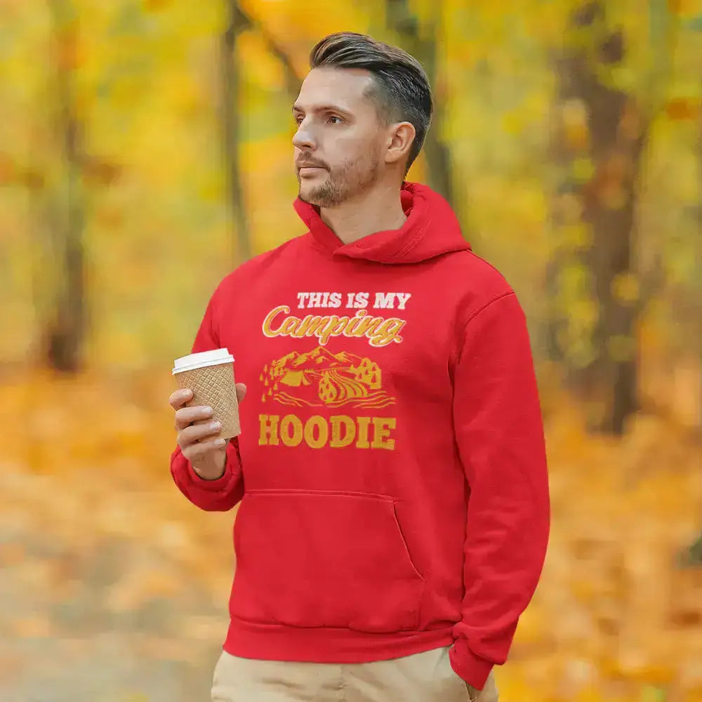 This Is My Camping Men Adult Fleece Hooded Sweatshirt