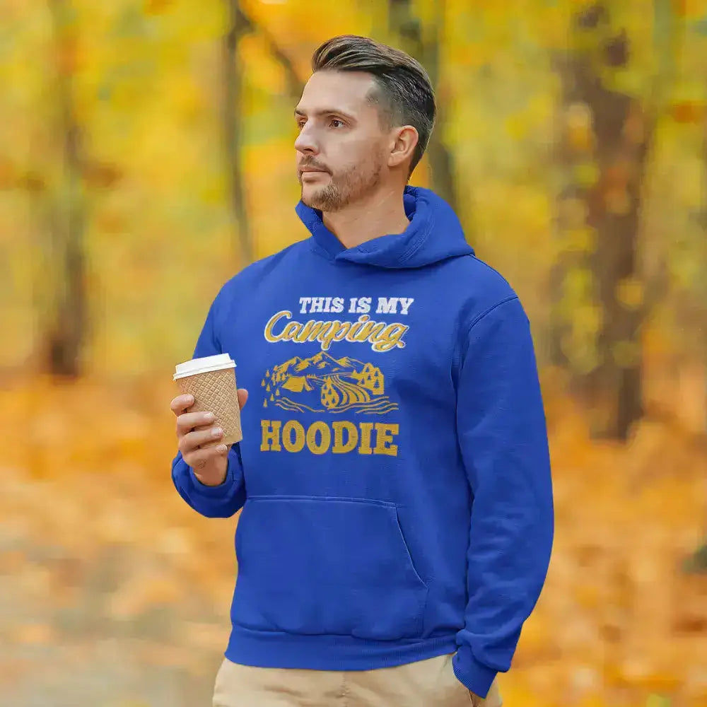 This Is My Camping Men Adult Fleece Hooded Sweatshirt