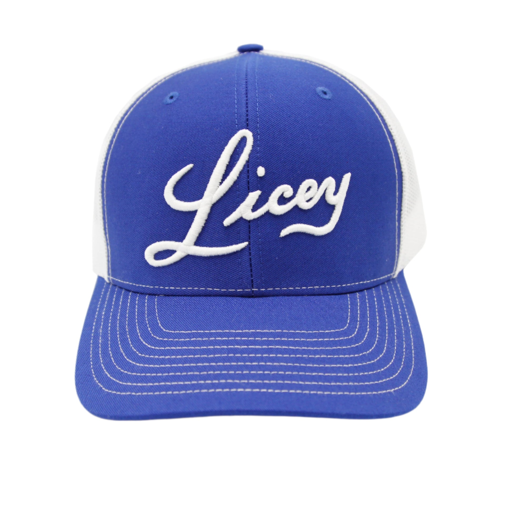 Tigres del Licey Trucker Mesh Royal Blue / White Hat