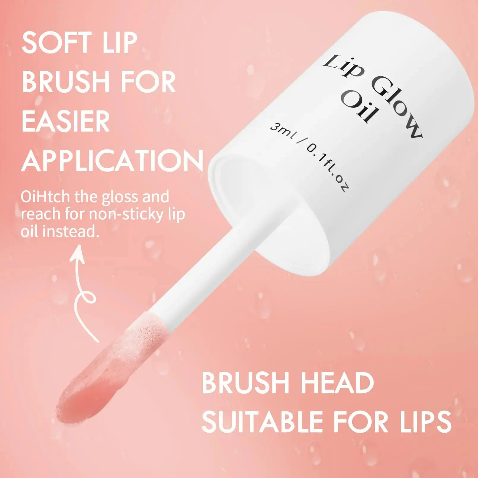 Transparent Hydrating Lip Glow Oil | Moisturizing Tinted Lip Balm - Lip Plumper Gloss