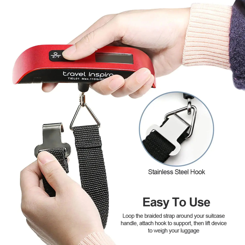 Travel inspira Luggage Scale, Portable Digital Hanging Baggage Scale for Travel