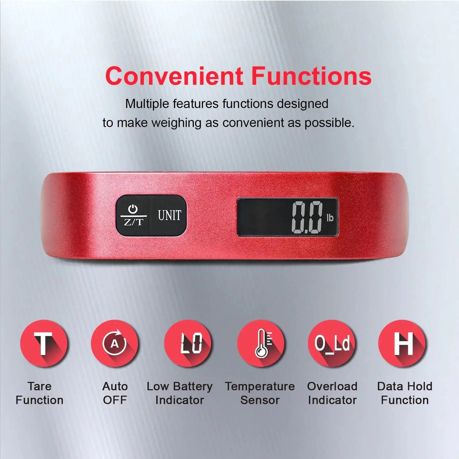 Travel inspira Luggage Scale, Portable Digital Hanging Baggage Scale for Travel