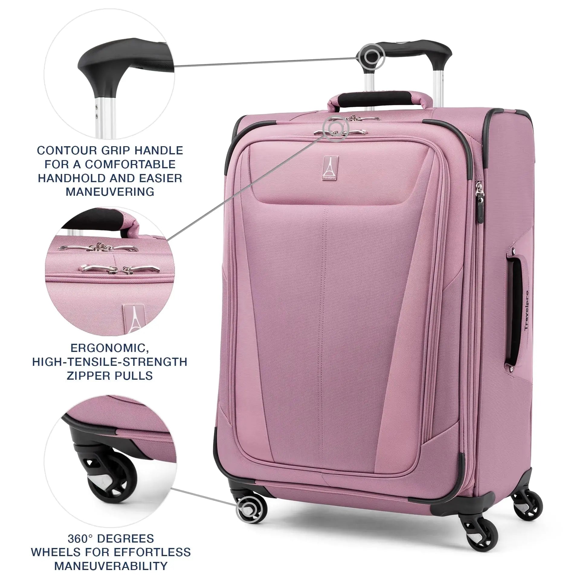 Travelpro Maxlite 5 Expandable Checked Luggage – Lightweight Spinner Suitcase for Men & Women
