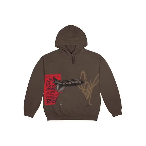 Travis Scott Grin Hoodie Brown