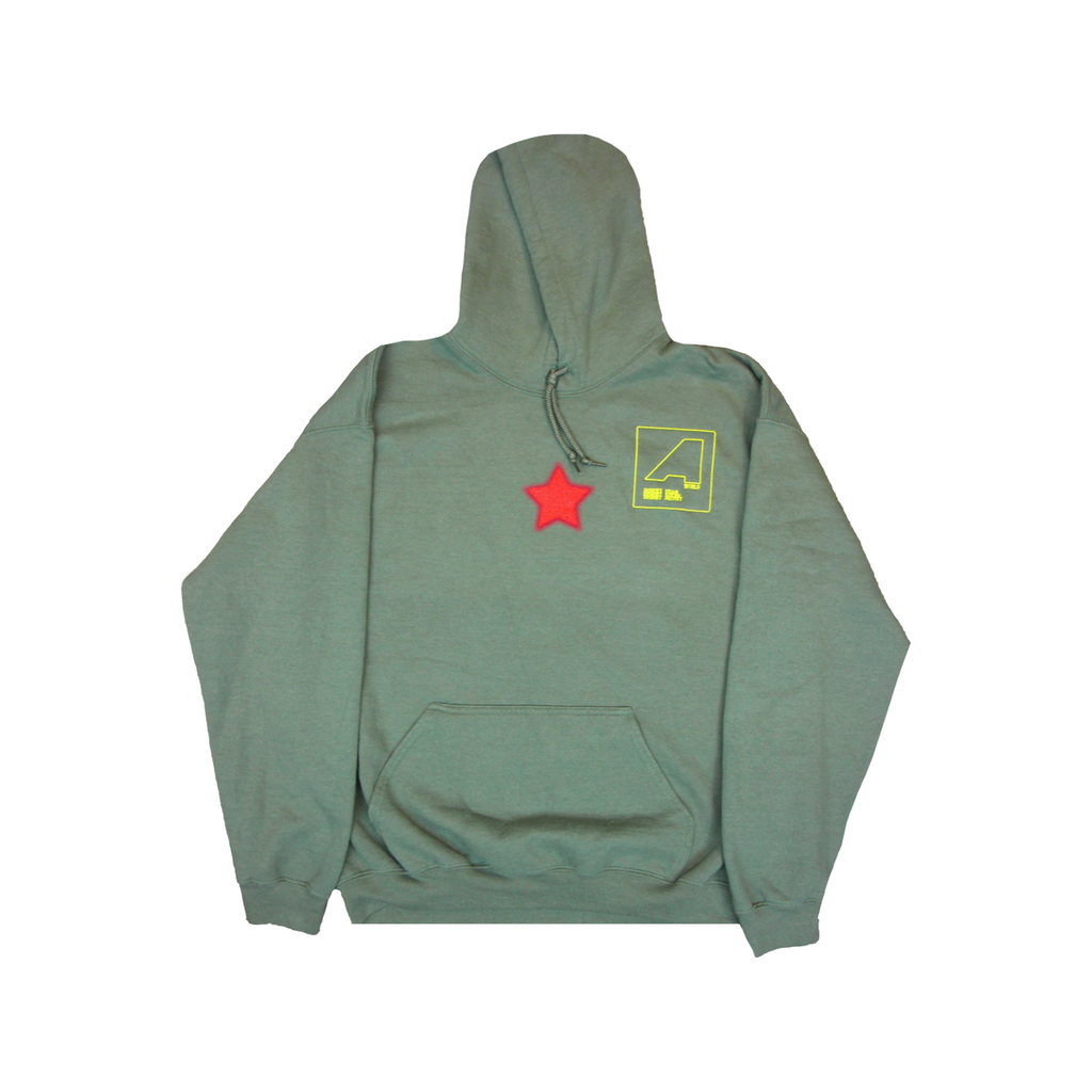 Travis Scott Astroworld Shattered Face Hoodie Olive