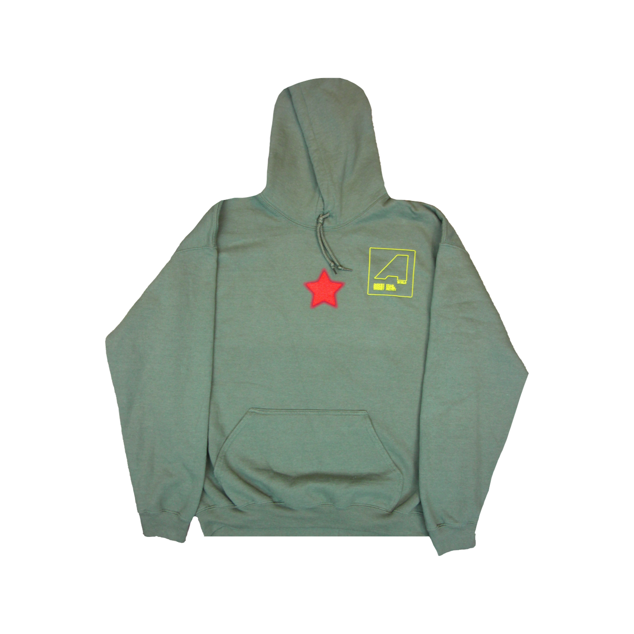 Travis Scott Astroworld Shattered Face Hoodie Olive