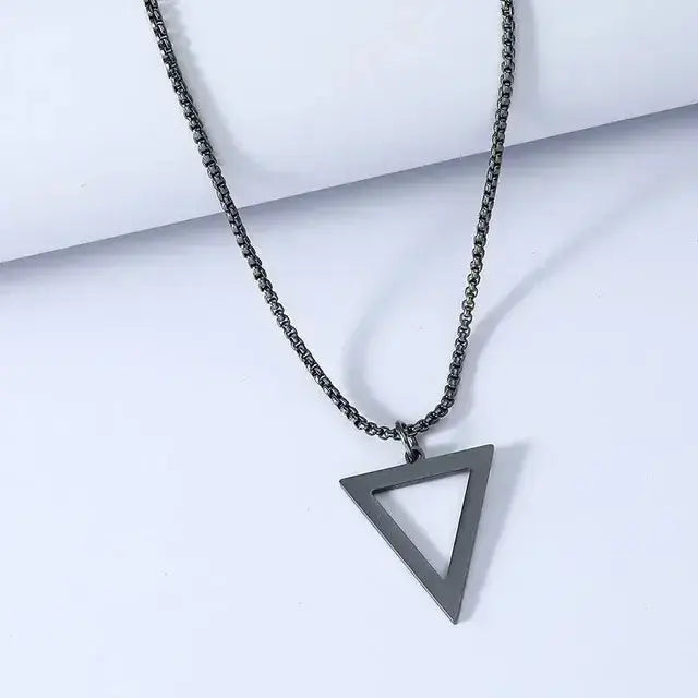 Trendy Stainless Steel Pillar Pendant For Men & Women