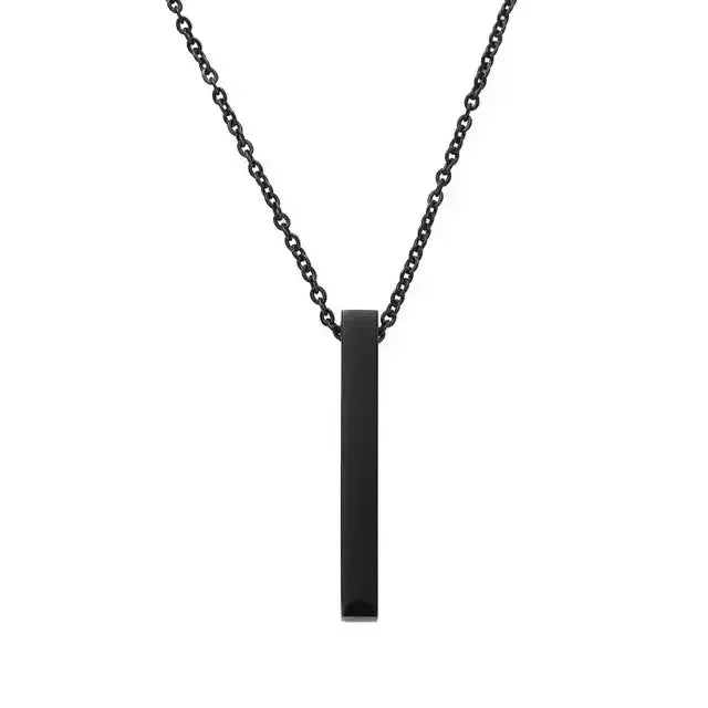 Trendy Stainless Steel Pillar Pendant For Men & Women