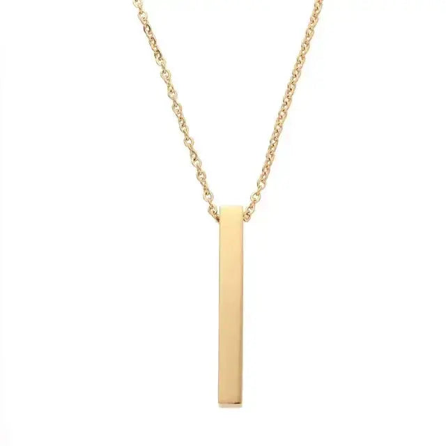 Trendy Stainless Steel Pillar Pendant For Men & Women