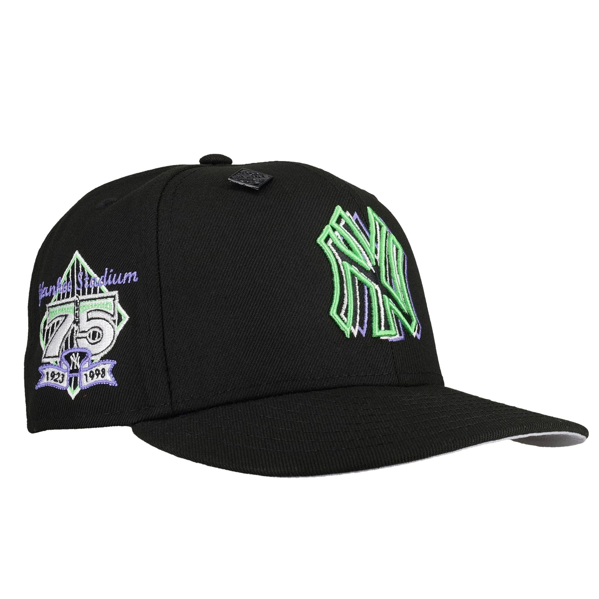 New York Yankees Trippy 75th Anniversary Graphite 59Fifty Fitted Hat