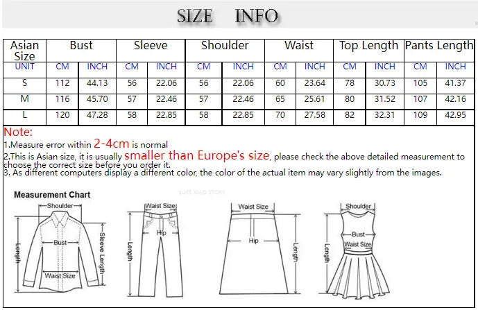 Two Piece Long Sleeve Suit - Chic Collar and Jacket Coat Design